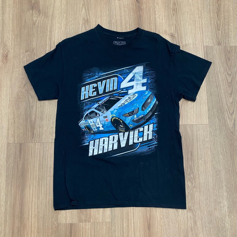 Black and Blue Racing Graphic Tee
